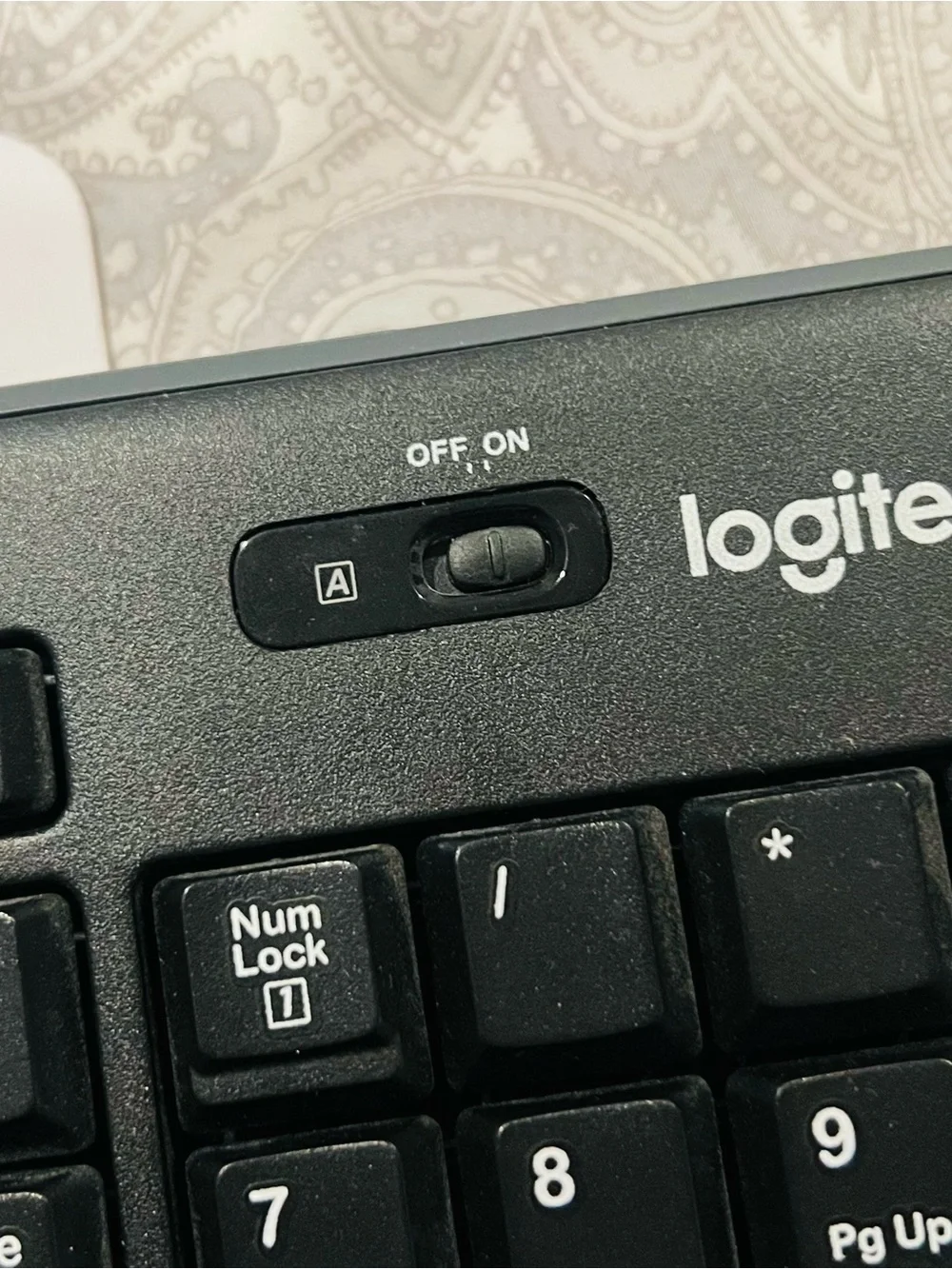 Logitech Black Full-Size Wireless Keyboard with Numeric Keypad